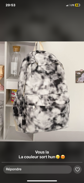 Sac à dos tie-dye moderne