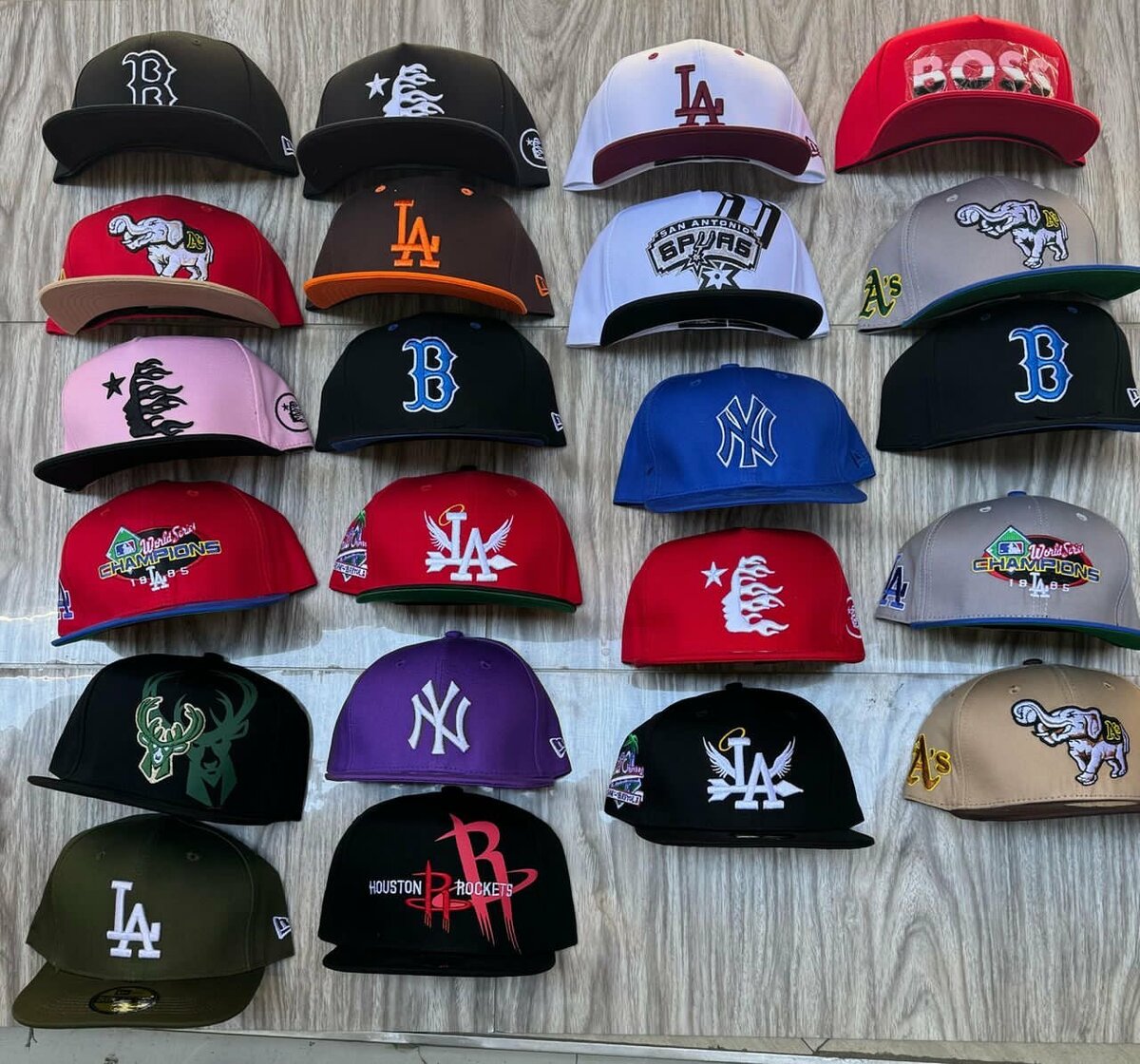 Fitted caps