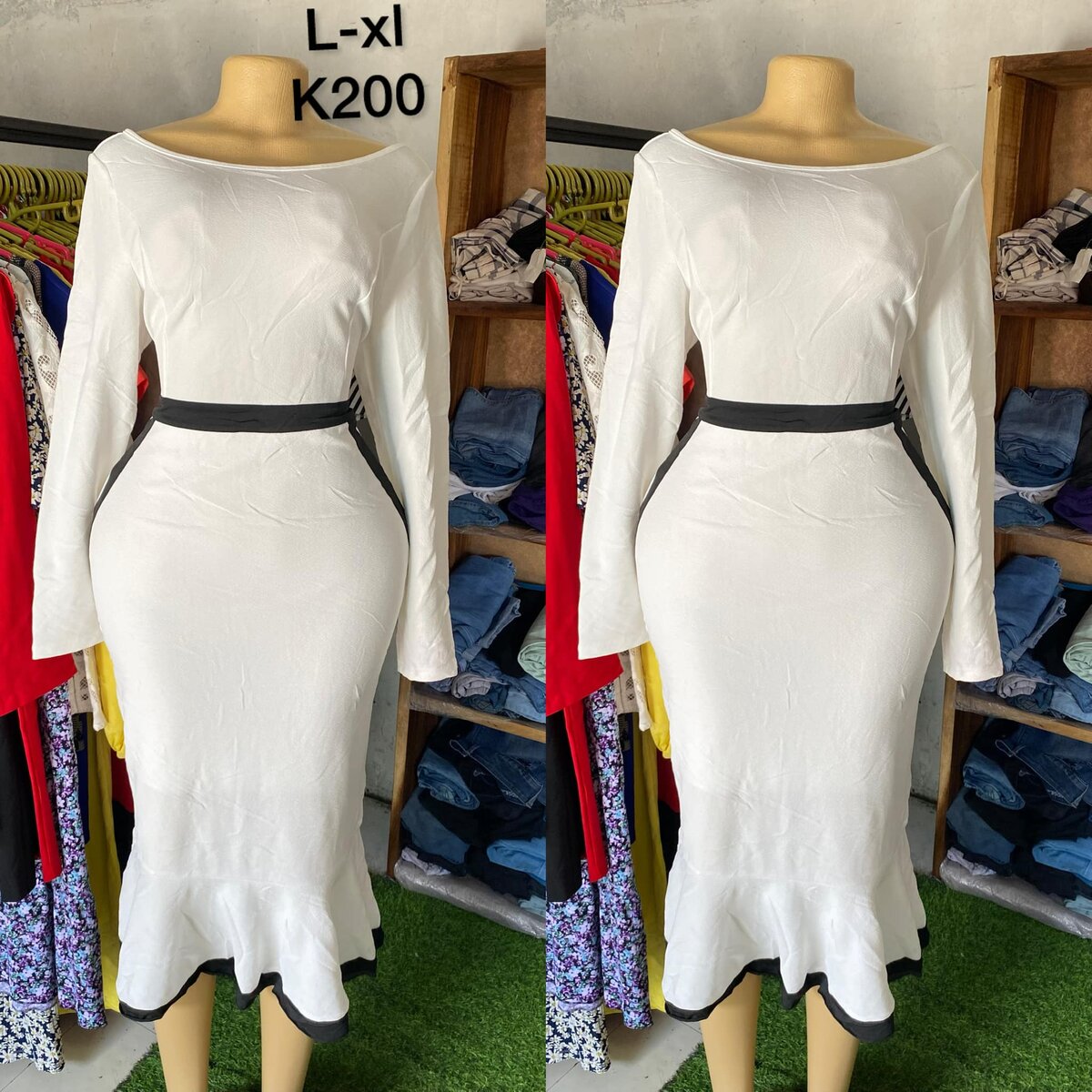 Stylish and high-quality women's dress white