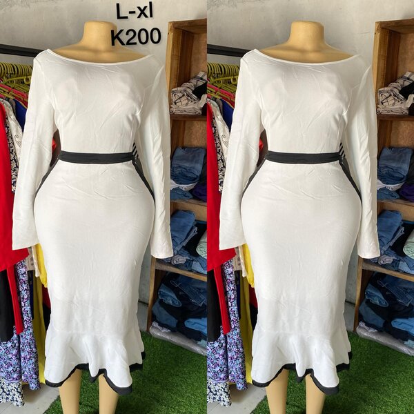 Stylish and high-quality women's dress white