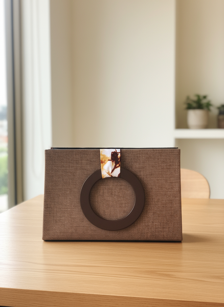 Sac à main élégant zigzag