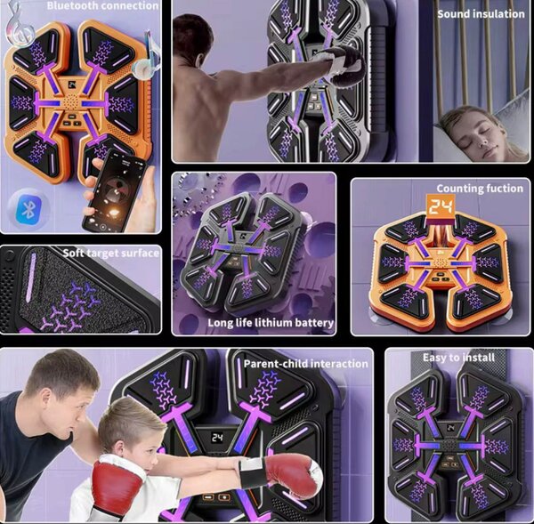 Cible de Boxe Électronique Bluetooth