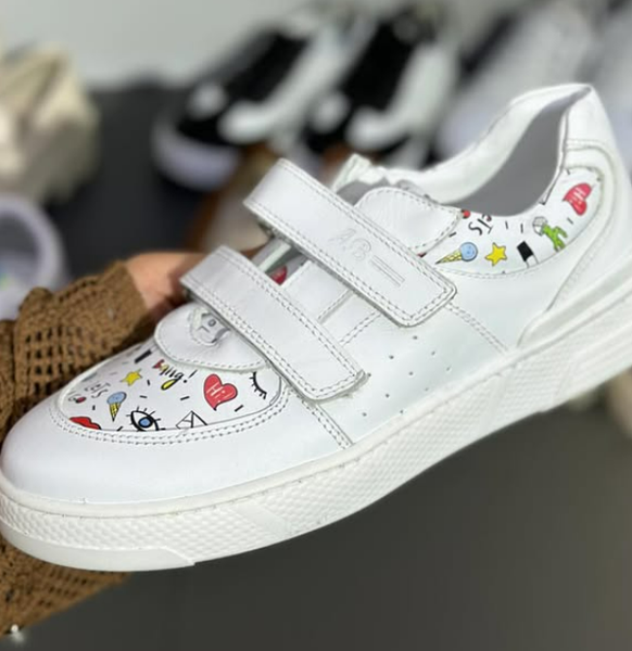 Ортопедические кеды из натуральной кожи снаружи и внутри 🏆