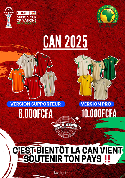 Maillots CAN 2025 - Supportez votre Équipe