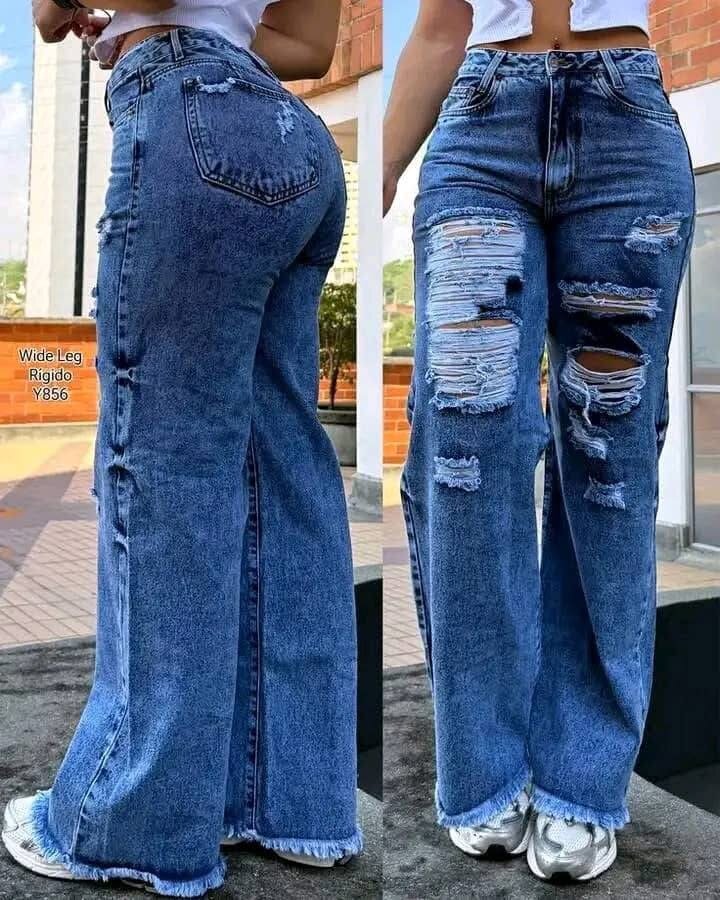 Jean large streetwear chic