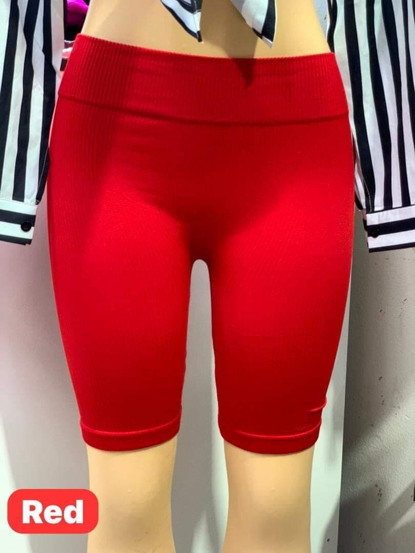 Cycling shorts in red