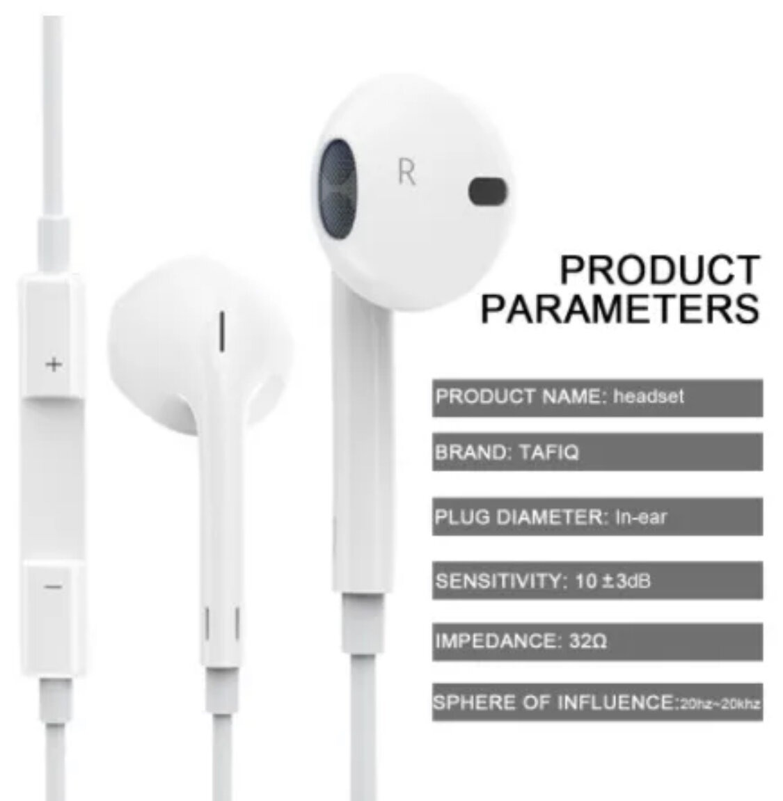 Écouteurs TAFIQ Intra-auriculaires