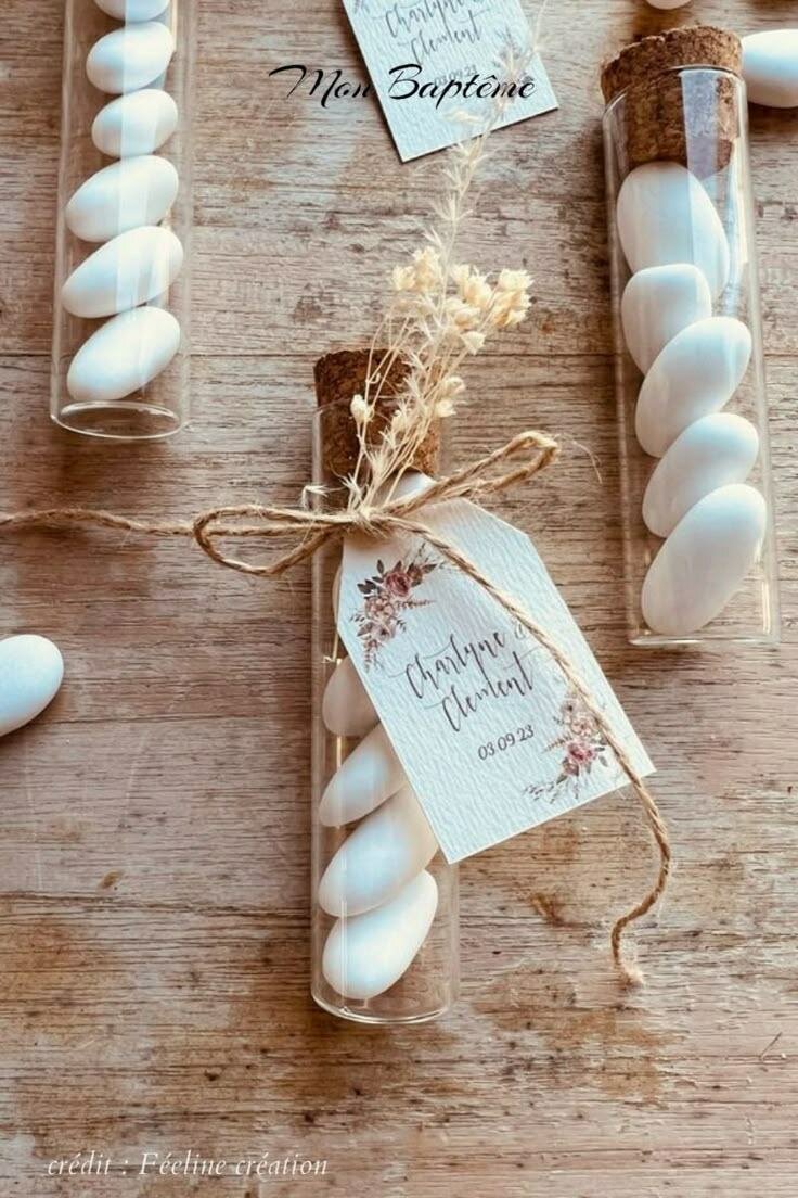 Contenants Dragées en verre 12