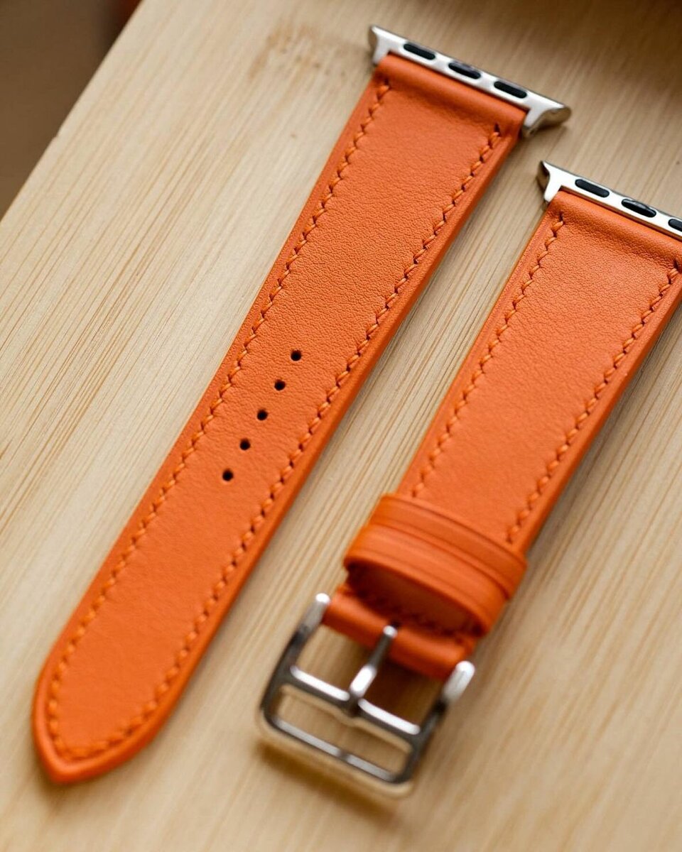 Bracelet cuir pour montre connectée