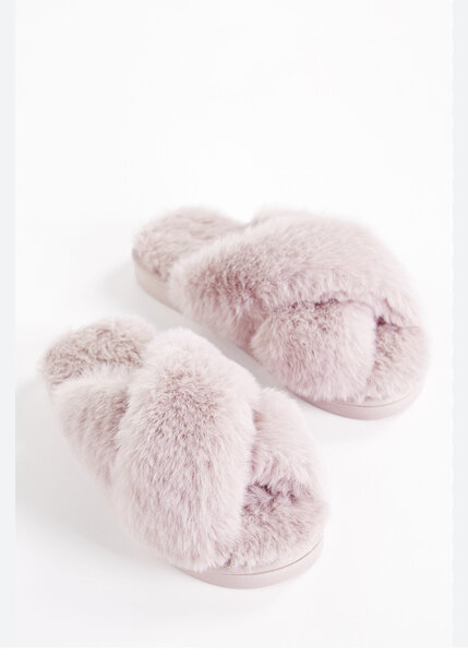 Chaussons Douillets Fausse Fourrure