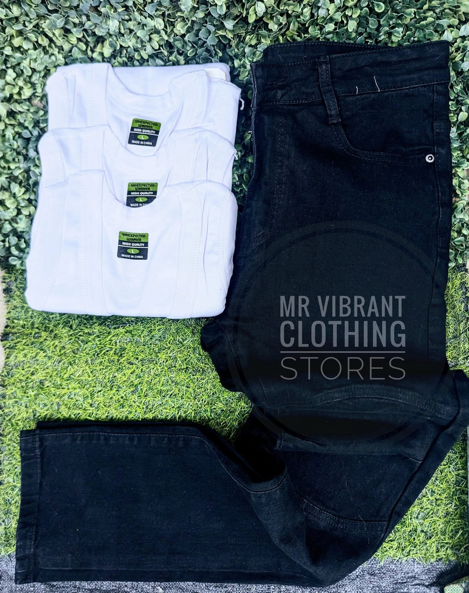 Combo of a Trousers and a set of 3 Vests