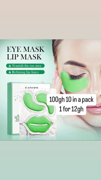 Eye mask and lip mask
