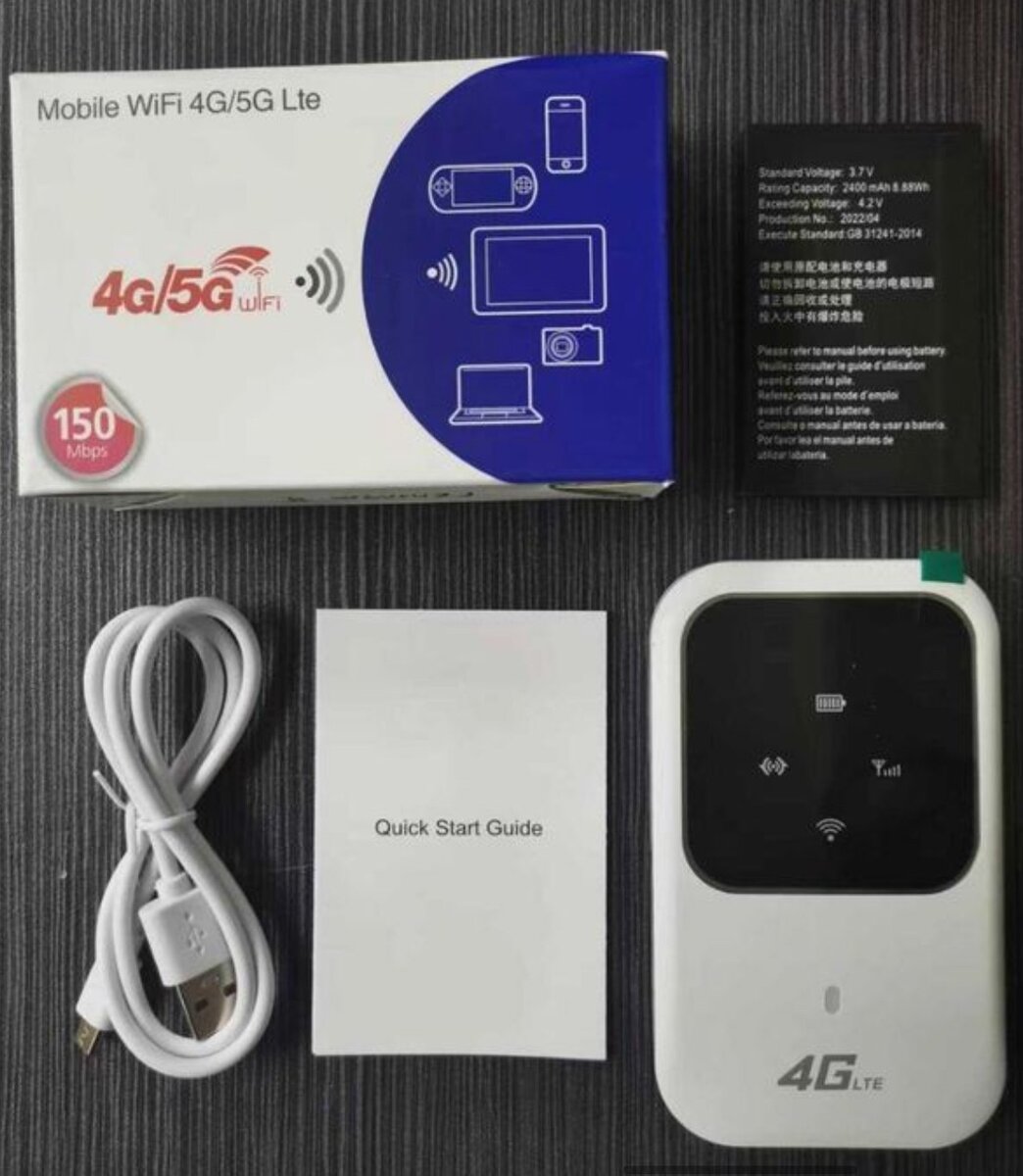 Network Portable WiFi Router with Sim Card Slot for Travel