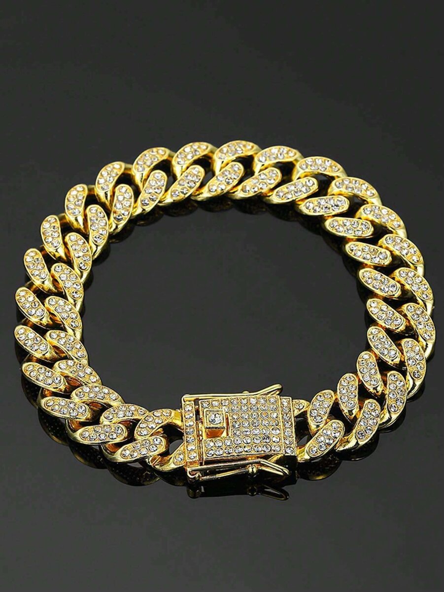 Golden Cuban Men Braclet