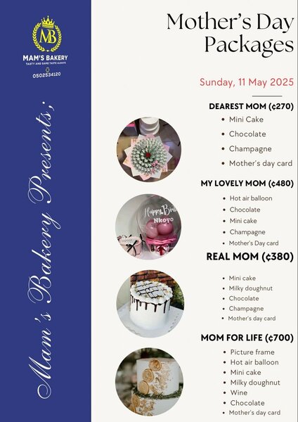 Mothers Days cake package