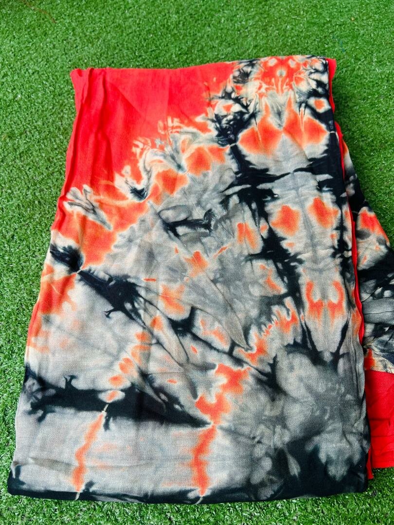 Écharpe colorée en Tie-Dye