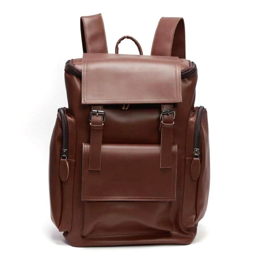 Solid leather backpacks