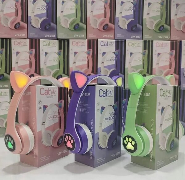 Casque Chat LED Enfant