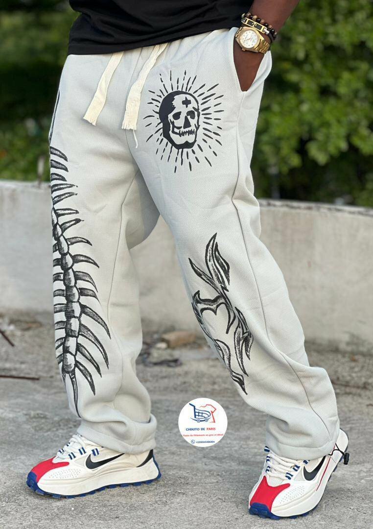 Pantalon jogging crâne unisexe
