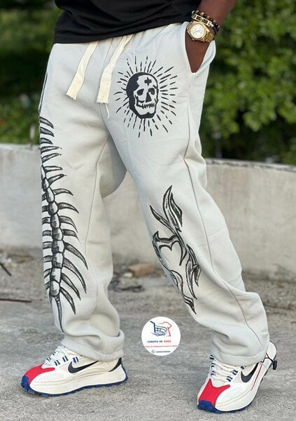 Pantalon jogging crâne unisexe