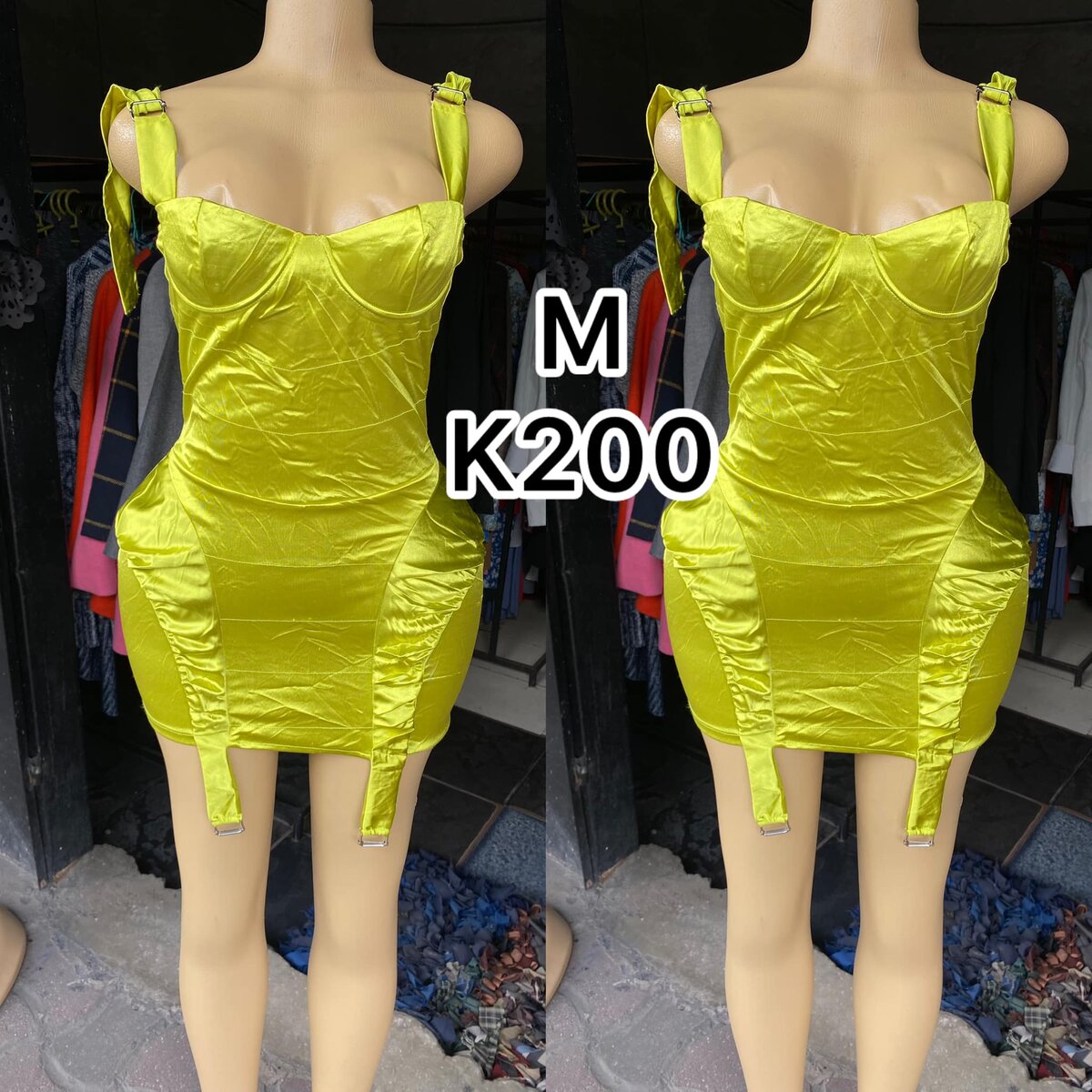 Beautiful and comfortable women's short dress yellow
