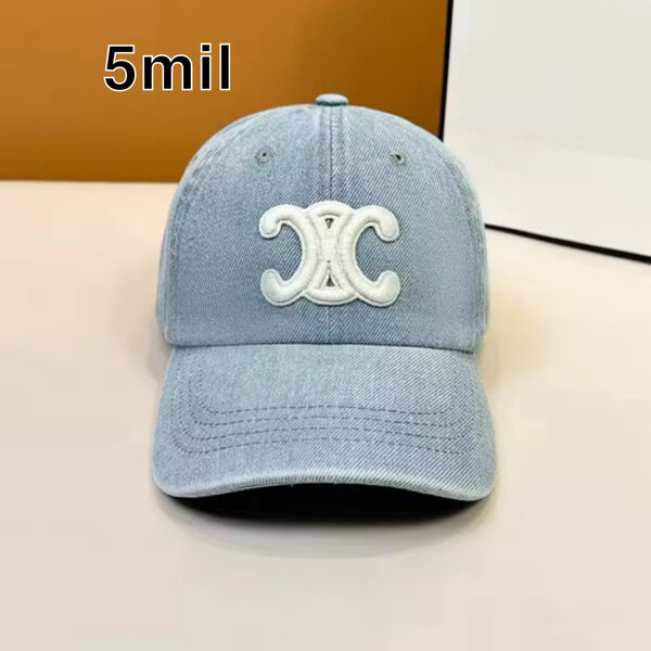 Casquette en denim bleu