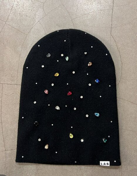 Bonnet en tricot avec strass