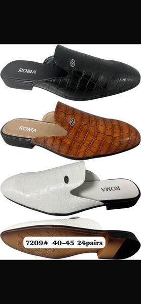 Mules en cuir pour hommes