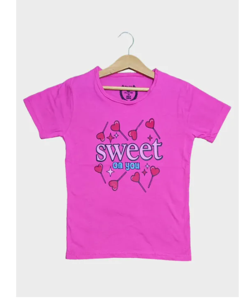 Summer Cotton Jersey Printed Round Neck T-shirt For Boys And Girls 