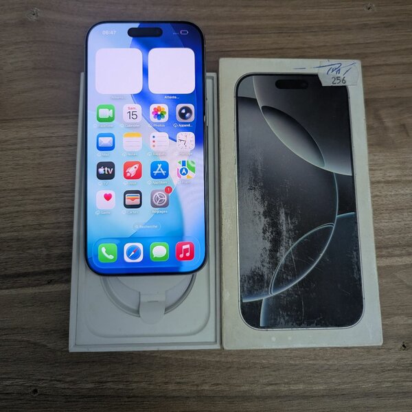 iPhone 15 Pro 256 Go Blanc