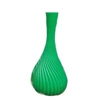 1 Pc. Beautiful Self Decoration Flower Pot Plastic Gamla (Without Flowers) AB325 - Green