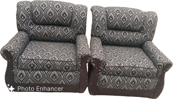 Chaises confortables en tissu