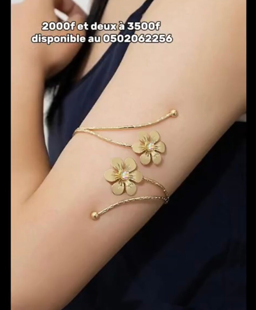 Bracelet Brassard Fleur