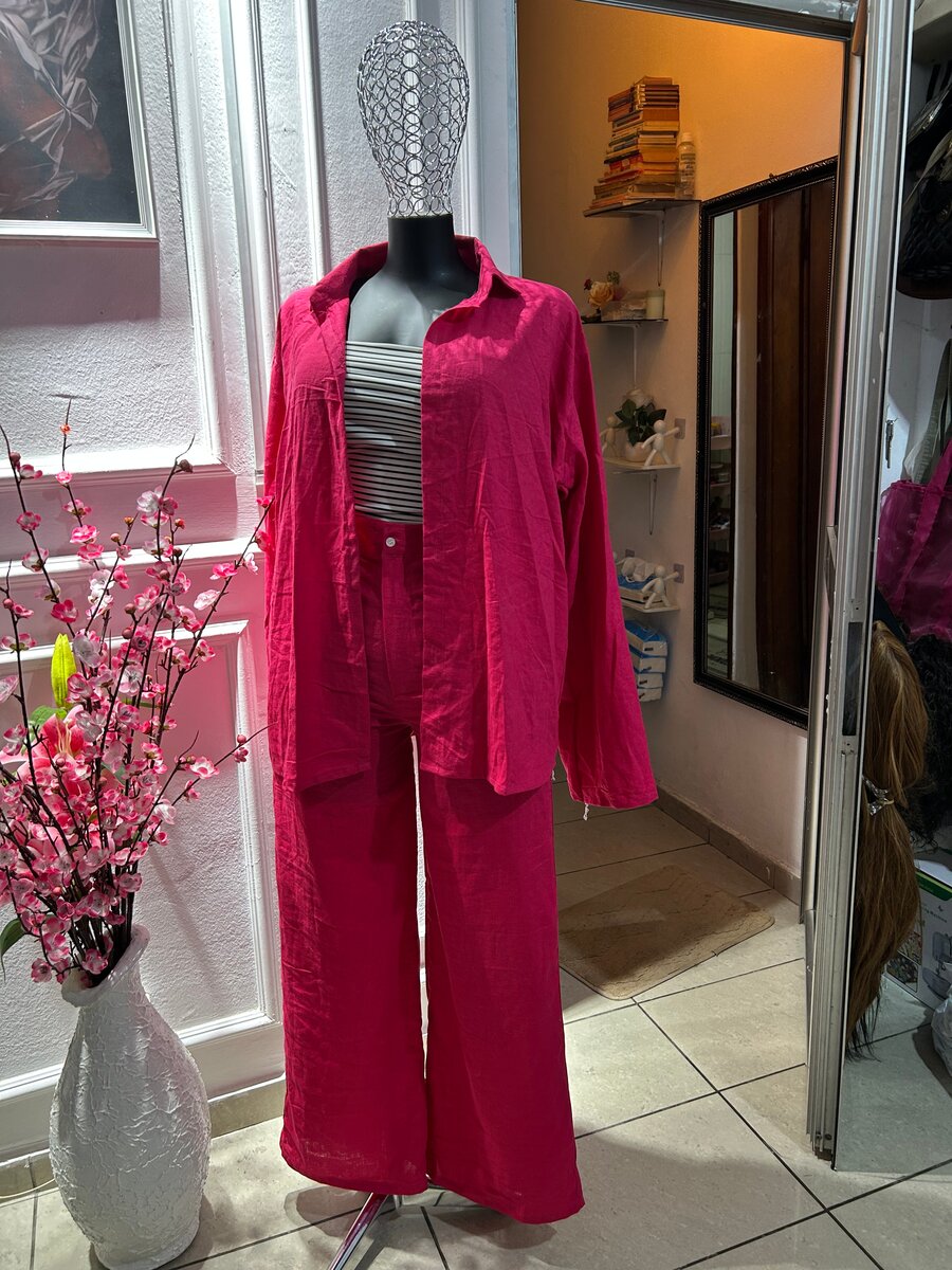 Ensemble chic femme rose