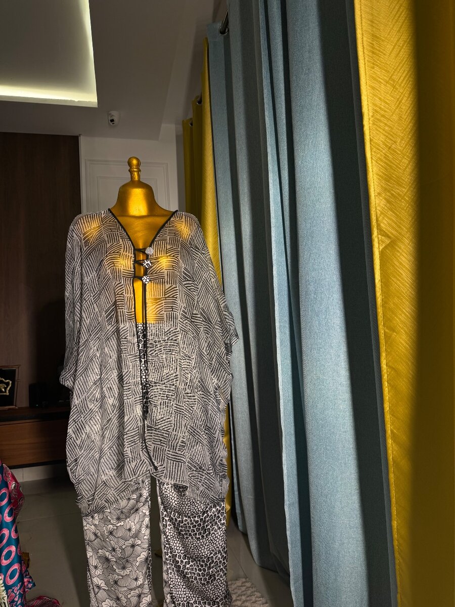 Tunique élégante à motifs