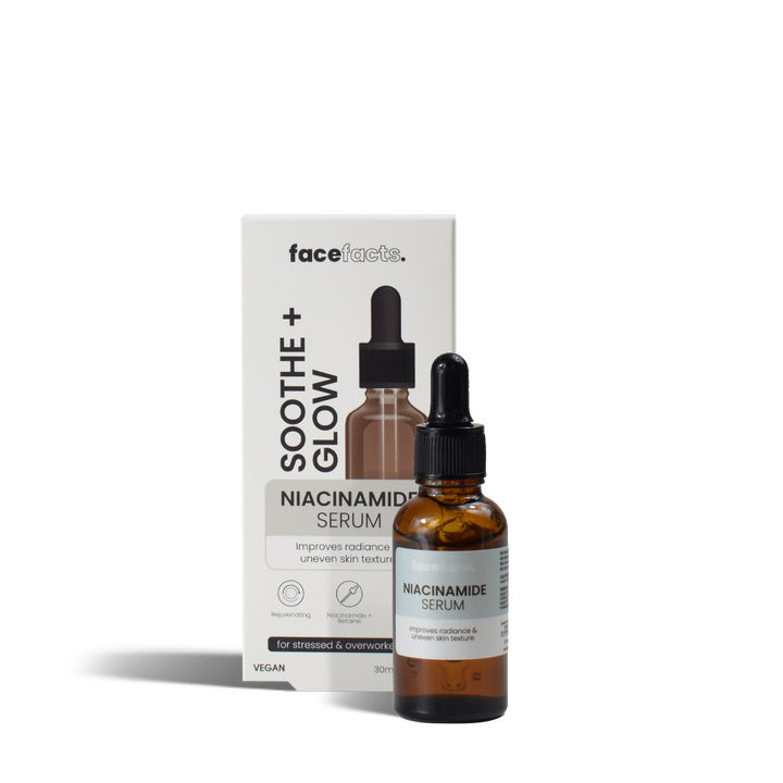 Face facts soothe & glow niacinamide serum