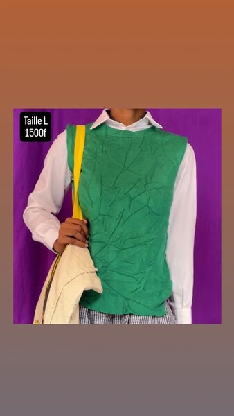 Gilet vert pour femme