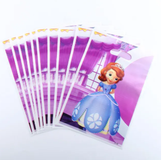 Goody bags - 10 plastic Goody bags for birthday party princess birthday