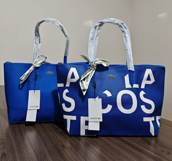 Sac cabas Lacoste bleu élégant