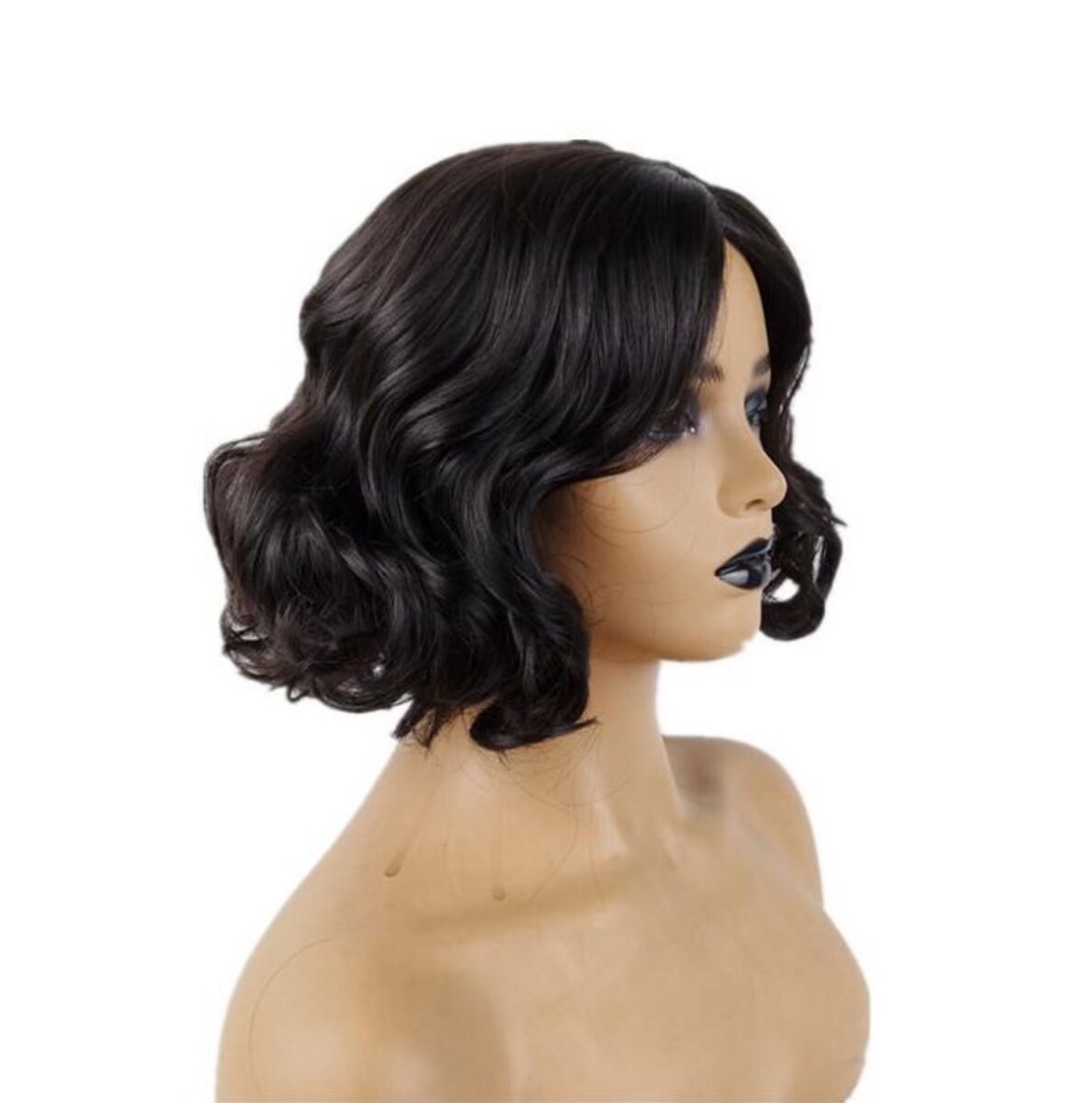 Burgundy Short Curly Hair Wig