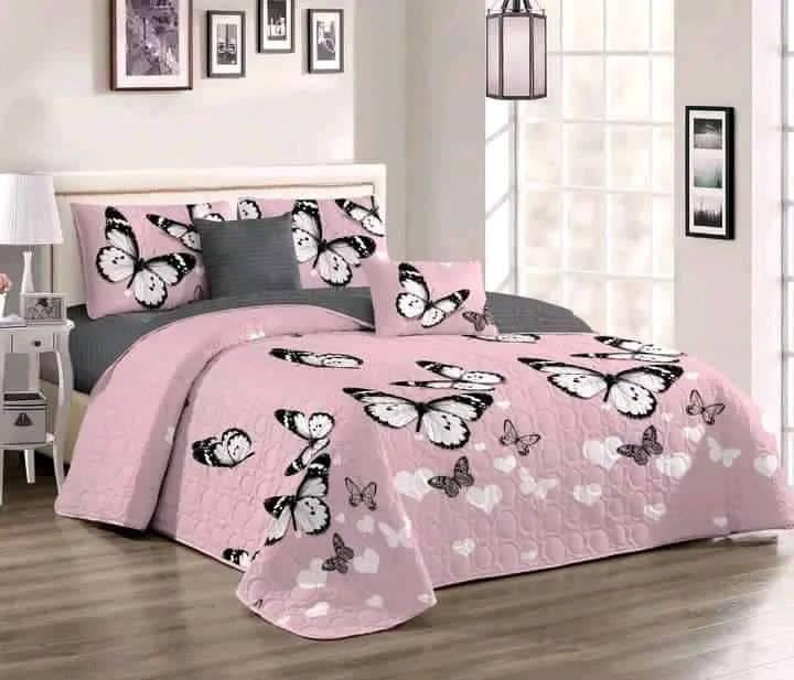 Bedroom set: quilted bedspread+pillowcases 2pcs+2pcs