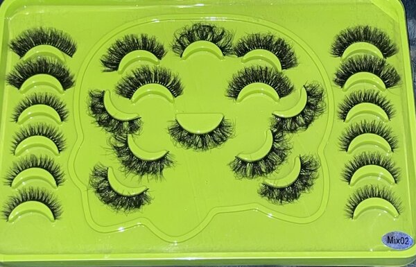 Cils Faux volumineux Mix02