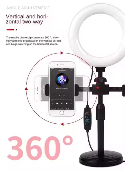 Support téléphone avec lumière