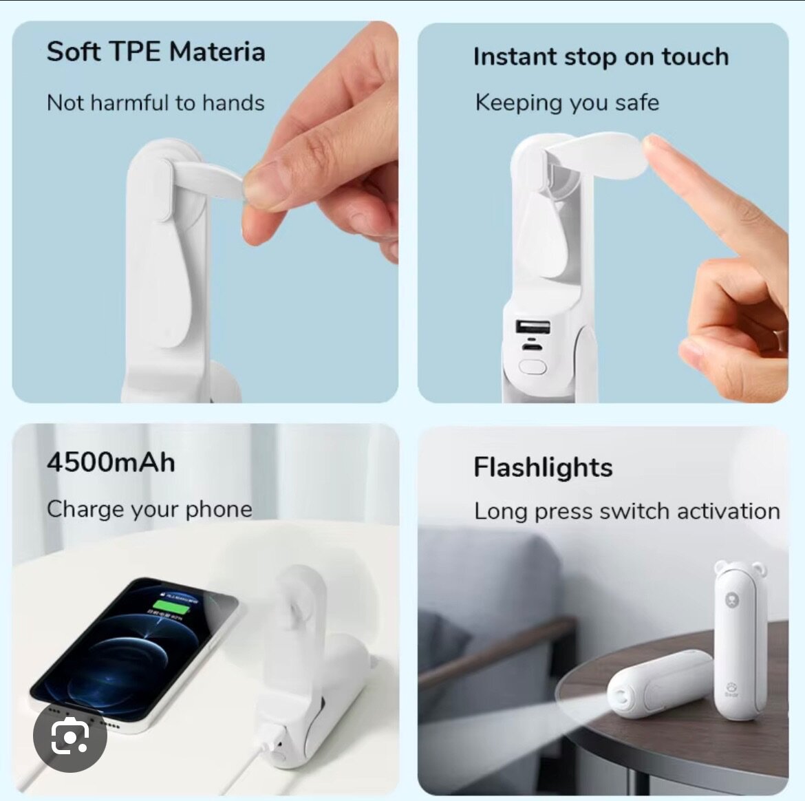 Multifunctional folding fan