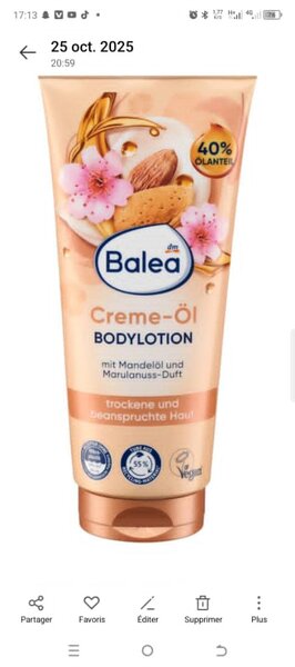 Lotion Body Crème-Öl Balea