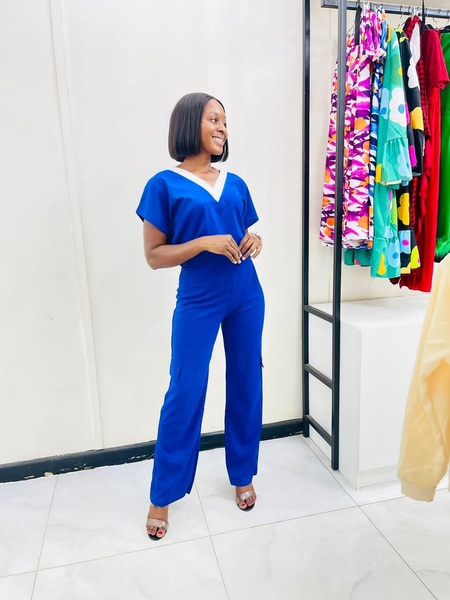 Elegant pantsuit blue