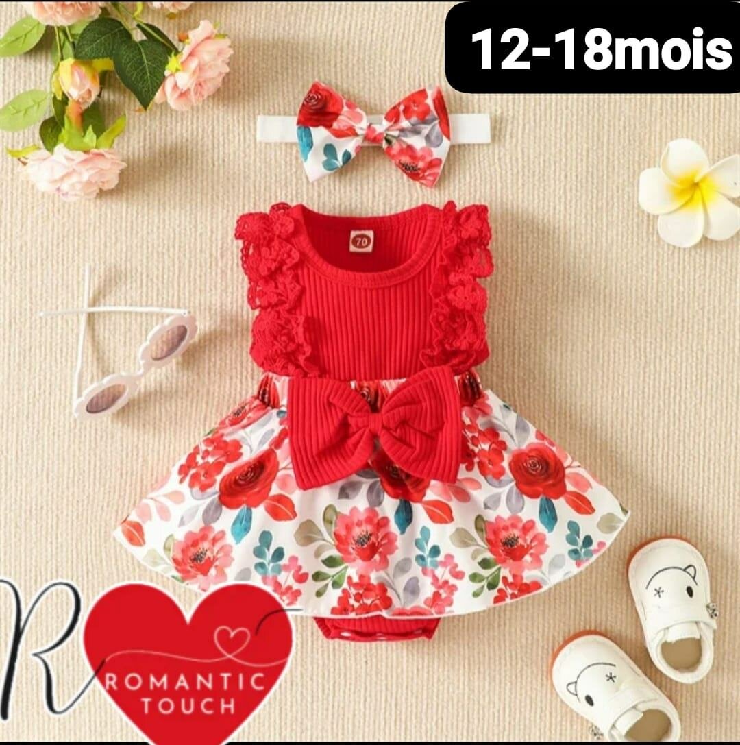 Robe Bébé avec Barrette