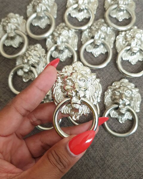 dining chair lion head knockers