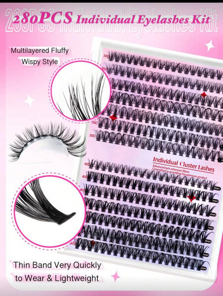 Extension de Cils 280 Pièces