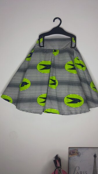 Jupe pagne évasée imprimée